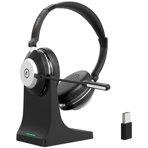 Wantek Wireless Headset, Bluetooth Headphones with Microphone Noise Canceling - Picture 1 of 7