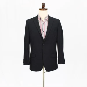 APT 9 40S Black Sport Coat Blazer Jacket Solid 2B Polyester - Picture 1 of 11