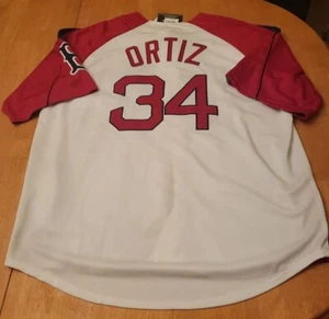 Rare NWT Majestic XL David Ortiz White Boston Red Sox 34 Authentic Jersey 🔥  - Picture 1 of 9