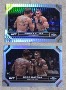 2024 Topps Chrome UFC Sepia & Prizm Refractors #1 Brad Katona RC Rookie Cards - Bild 1 von 2