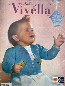 Vintage Nursery Viyella Baby Pattern Book Layette, Picture Knits, Shawl Pram Set - Picture 1 of 17