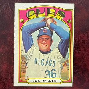 1972 Topps Set JOE DECKER semi high #612 CHICAGO CUBS - VG/VG-EX - Picture 1 of 2
