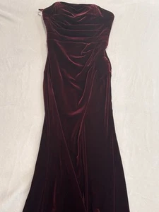XSCAPE Women's Strapless Wedding Dress Red 6P H003S1580 - Picture 1 of 11