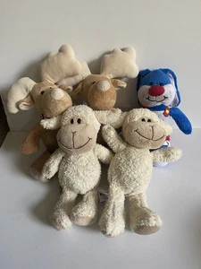 Kinder Chocolate Plush Soft Toy Bundle Moose Sheep Bunny - Picture 1 of 6