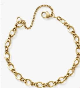 James Avery Medium Twist Charm Bracelet 7 1/4 Yellow Gold - Picture 1 of 7