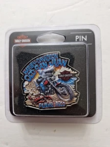 SAN JUAN PUERTO RICO HARLEY DAVIDSON DEALER JACKET VEST PIN - Picture 1 of 2