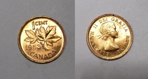 1953 CANADA CENT SELECT UNCIRCULATED CONDITION FIRST YEAR #537-57 - Picture 1 of 1