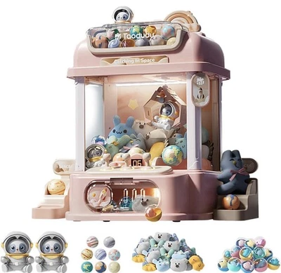 LOVIVER Mini Candy Grabber Prize Dispenser Mini Claws Machine for Kids with toys