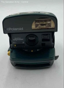 Polaroid OneStep Express 600 Green Built-In Flash Film Camera In Soft Case - Picture 1 of 6