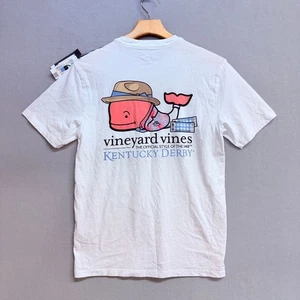 Vineyard Vines Kentucky Derby 148 Whale Pocket T Shirt Men’s Size XS NWT - Picture 1 of 6