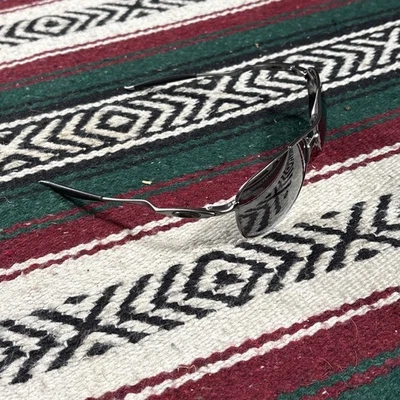 Vintage Oakley Crosshair Aviator Sunglasses Frames Chrome OO4060-06 T 127 - Image 1 of 4