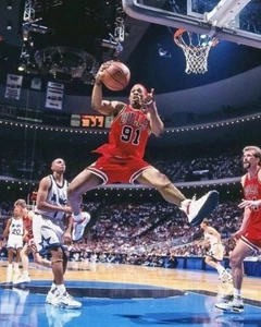 Chicago Bulls Dennis Rodman - Impresión fotográfica de 8" x 10" - Imagen 1 de 1
