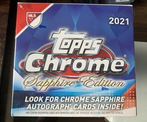 2021 Topps Chrome MLS Sapphire Soccer Sealed Box - Picture 1 of 1