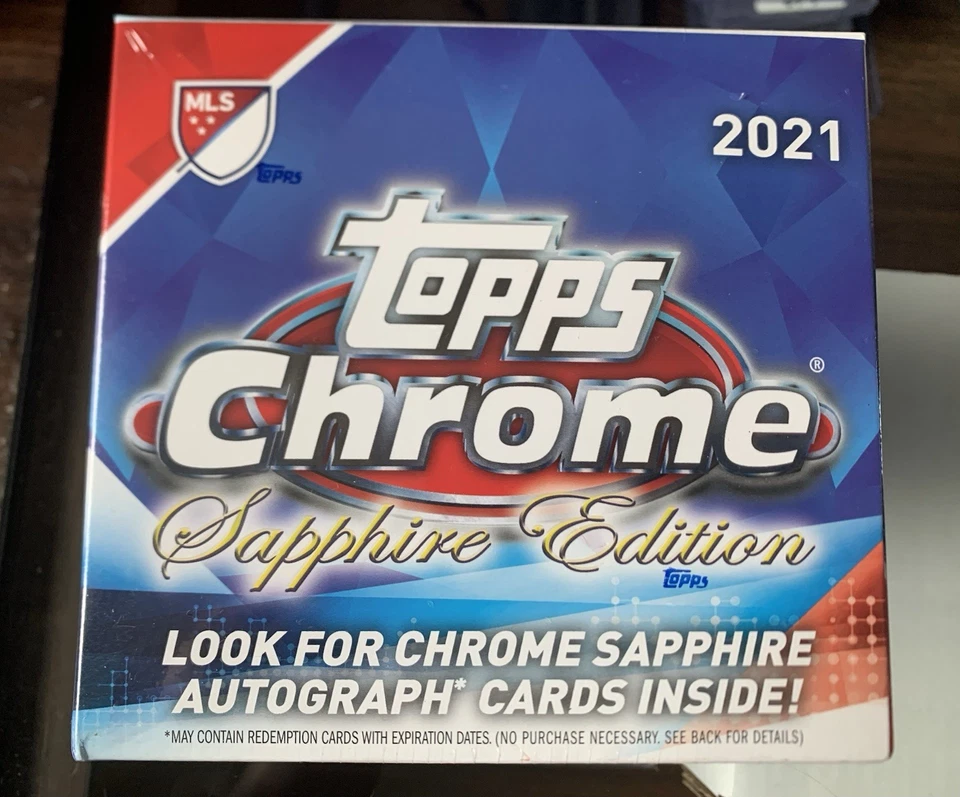 2021 Topps Chrome MLS Sapphire Soccer Sealed Box - Image 1 of 1