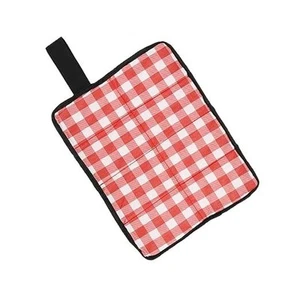 Outdoor Sitting Mat, Waterproof Oxford Cloth Seat Cushion Folding Red White - Picture 1 of 7