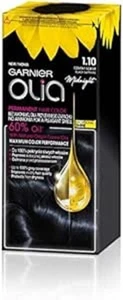 Garnier 1.10 Deep Black Sapphire Oil Blend Hair Colour Kit Shine - Picture 1 of 1