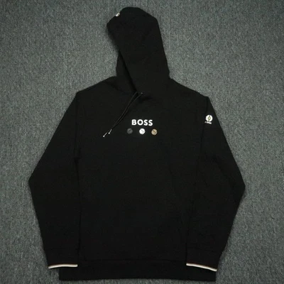 Hugo Boss Sudadera con Capucha Para Hombres Grande Negro Jersey Dallas Open Tenis Pullover Nuevo con Etiquetas Foto 1 de 4