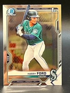 2021 Bowman Draft Chrome 1st #BDC-1 Harry Ford Mariners - Picture 1 of 2