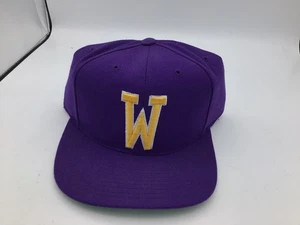 VTG 90s Top of the World Washington Huskies Hat Cap Snapback Purple Crisp P4 - Picture 1 of 4