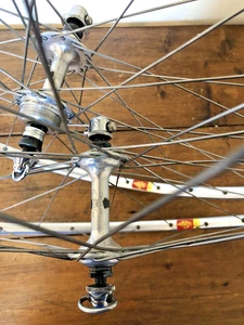 Campagnolo Record Hubs On Mavic Argent 10 Tubular Rims Wheelset, 32H, Excellent - Picture 1 of 19