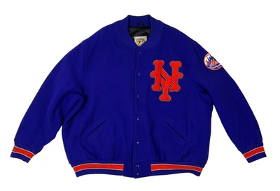 Jaqueta de lã Mitchell & Ness Coopertown Collection 1969 New York Mets - Imagem 1 de 4