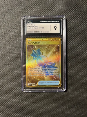 2023 Scarlet & Violet Base Set Rare Candy 256/198 Hyper Rare CGC 9 - Image 1 of 2
