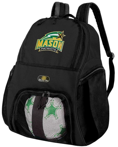 GMU Soccer Backpack - George Mason University Volleyball Bag -SIDE SHOE POCKETS! Cover