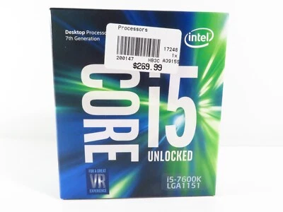 NEW!!! Intel Core i5-7600K SR32V 3.80GHz 6MB Quad Core LGA 1151 Socket H4 CPU - Image 1 of 4