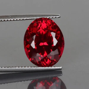 Oval Cut 10.Carat Red Ruby Loose Gemstone For Engagement Ring Making - Picture 1 of 6
