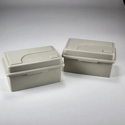 "Juego organizador multimedia vintage ALPHA beige de 2 cada uno con capacidad para 40 discos de 3,5""" Foto 1 de 4