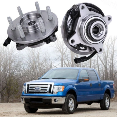 Paquete de 2 conjuntos de buje de cojinete de rueda delantera 4x4 para Ford F-150 2011 2012 2013 2014 Foto 1 de 4