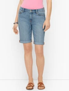  Pantalones cortos de mezclilla Talbots novia lavado con farol 20 W nuevos con etiquetas $79.50  - Imagen 1 de 2