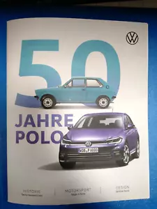 VW Polo I II G40 GT 6N Harlekin 9N 50 Jahre Polo Prospekt 12.2024 - Picture 1 of 9