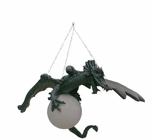 Lámpara de dragón lámpara de techo lámpara colgante figura gótica figura decorativa dragón grande 22 - Imagen 1 de 5