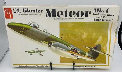 AMT GLOSTER METEOR MK.1 & V-1 'BUZZ BOMB' NEW SEALED 1978 T648 VINTAGE - Image 1 of 4