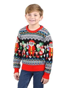 SOCAL LOOK Kids Ugly Christmas Sweater - Funny Holiday Pullover for Boys & Girls - Picture 1 of 10