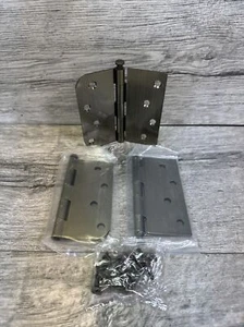 3 Pack Goldenwarm 4in Door Hinges Interior Door Hinges   Solid Brass  x 4 #N1 - Picture 1 of 3