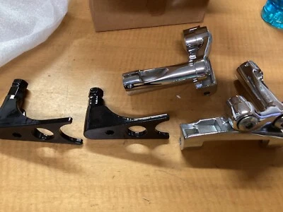Harley Chrome 2000-2013 Softail Adjustable Passenger Footboard Mounts 50769-07 ^ - Image 1 of 4