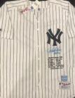 Rare Derek Jeter Signed New York Yankees 1996 ROY Stats On Jersey Steiner LE /12