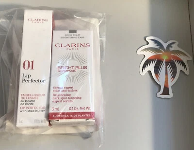 Clarins Bright Plus Advanced Brightening Dark Spot-Targeting Serum and lip - Image 1 of 3