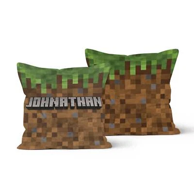 Fleece Pillow: Pixelcraft - Image 1 of 2