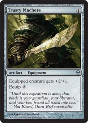 Trusty Machete ~ Moderately Played Zendikar MTG Magic UltimateMTG Artifact Card - Image 1 of 1