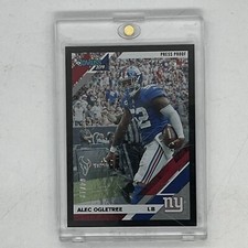 2019 Panini Donruss Press Proof Black 04/10 Alec Ogletree #183 Giants, Georgia