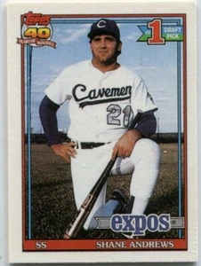 1991 Topps Cracker Jack (Series Two) #13 Shane Andrews Montreal Expos - Picture 1 of 10
