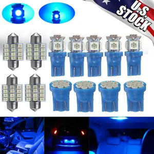 13x 8000K LED Interior Lights Bulbs Kit Dome License Plate Lamps Car Accessories - Picture 1 of 12