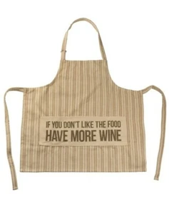 Schürze Primitives by Kathy Light Straped One Size "Have More Wine" Neu mit Etikett - Bild 1 von 1