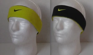 Nike Dri-Fit Home & Away Headband Adult Unisex Lime/Black - Picture 1 of 11