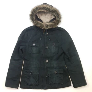 Chaqueta de Campo Ralph Lauren Mediana Mujer Negra Ejército Militar Utilidad Combate Parka - Imagen 1 de 20
