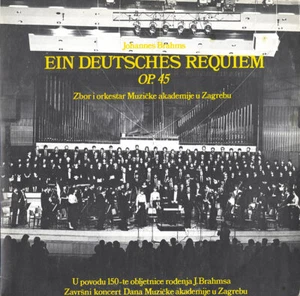 BRAHMS German Requiem KRANJCEVIC Zagreb Academy Choir & Orchestra 1983 LIVE 2LP - Picture 1 of 3