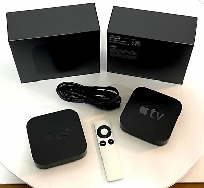 Apple TV 2nd Generation Model A1378 X 2 w/ Remote & Power Cable Tested Working! - Image 1 of 4